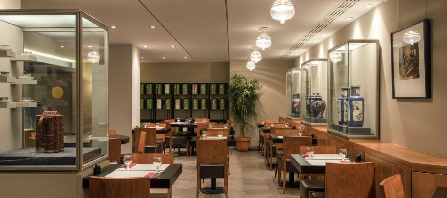 Photo de la salle du restaurant du musée Guimet