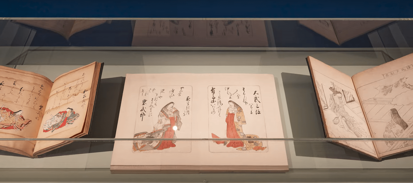 Espaces de l'exposition "A la cour du Prince Genji"