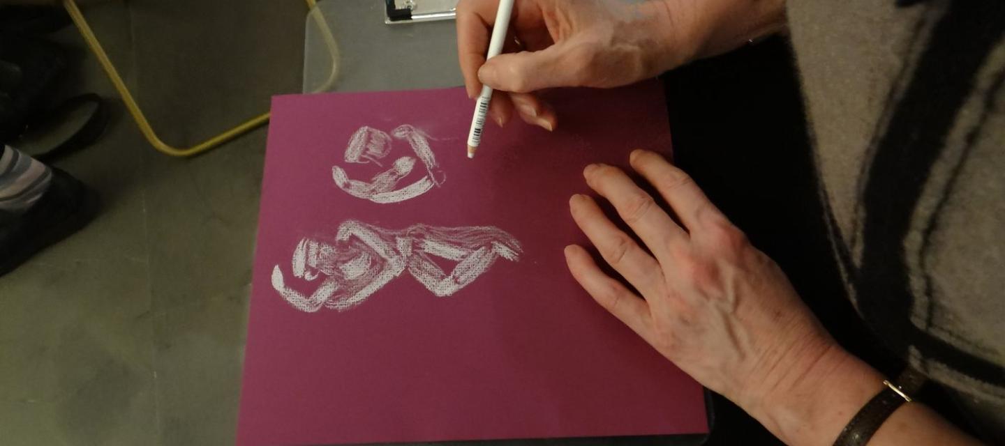 Atelier de dessin au musée Guimet