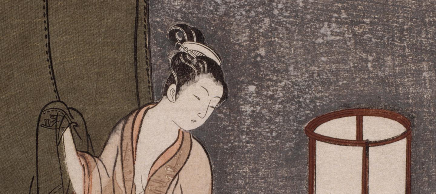 Photographie d'une estampe japonaise 