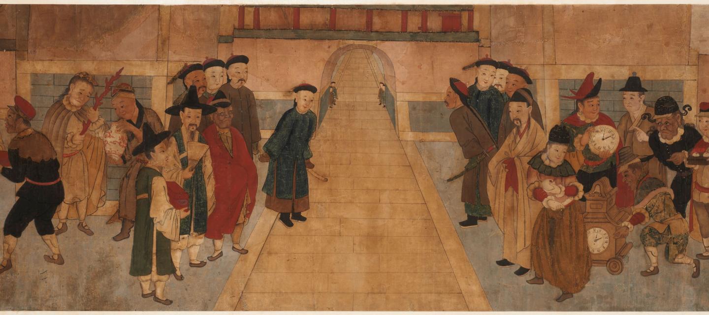 Délégation d'ambassades étrangères à la cour des Qing