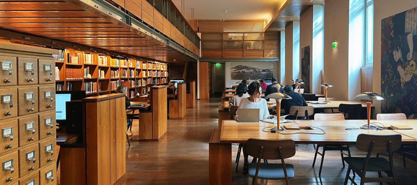 Vue de la bibliothèque du musée Guimet