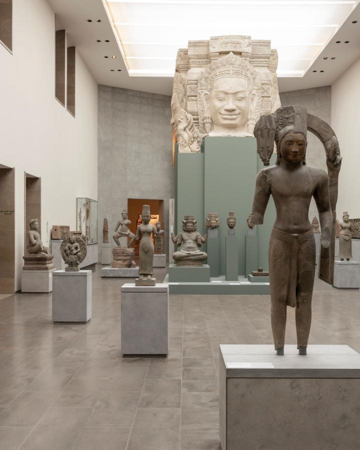 Image des salles cambodgiennes du musée Guimet