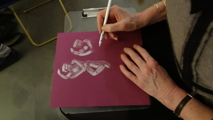 Atelier de dessin au musée Guimet