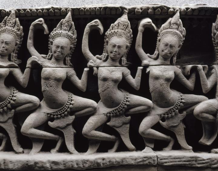 Frise sculptée khmère