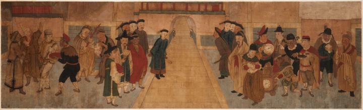 Délégation d'ambassades étrangères à la cour des Qing