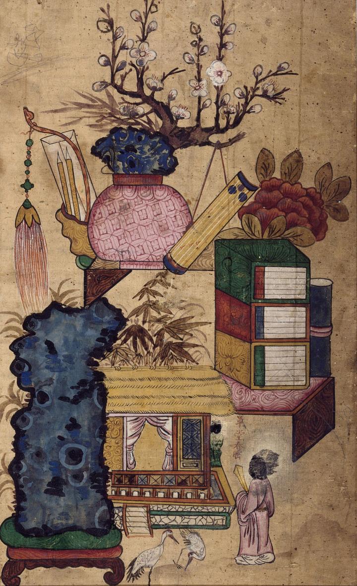 Élément de chaekgeori dit Liu Bei chez Zhuge Liang