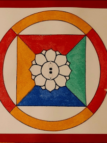 Mandala créé lors d'un atelier
