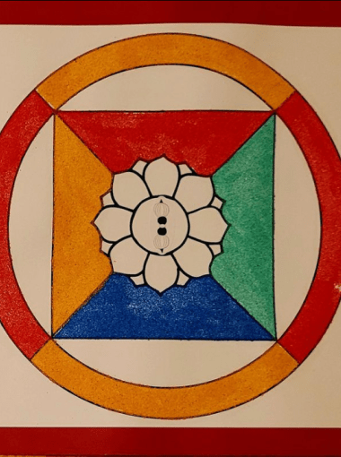 Mandala créé lors d'un atelier