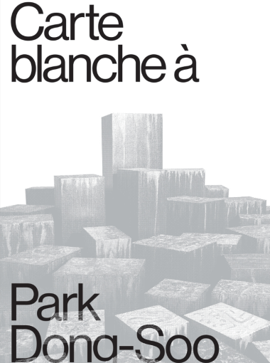 Image de la couverture du catalogue de la carte blanche à l'artiste contemporain Park Dong-Soo