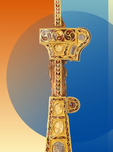 Bandeau de l'affiche de l'exposition "Silla, l'or et le sacré"