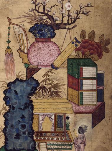 Élément de chaekgeori dit Liu Bei chez Zhuge Liang