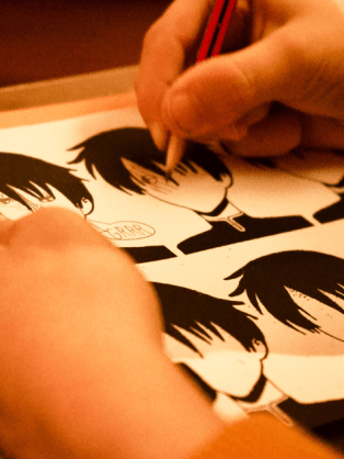 Image d'un manga créé lors d'un atelier