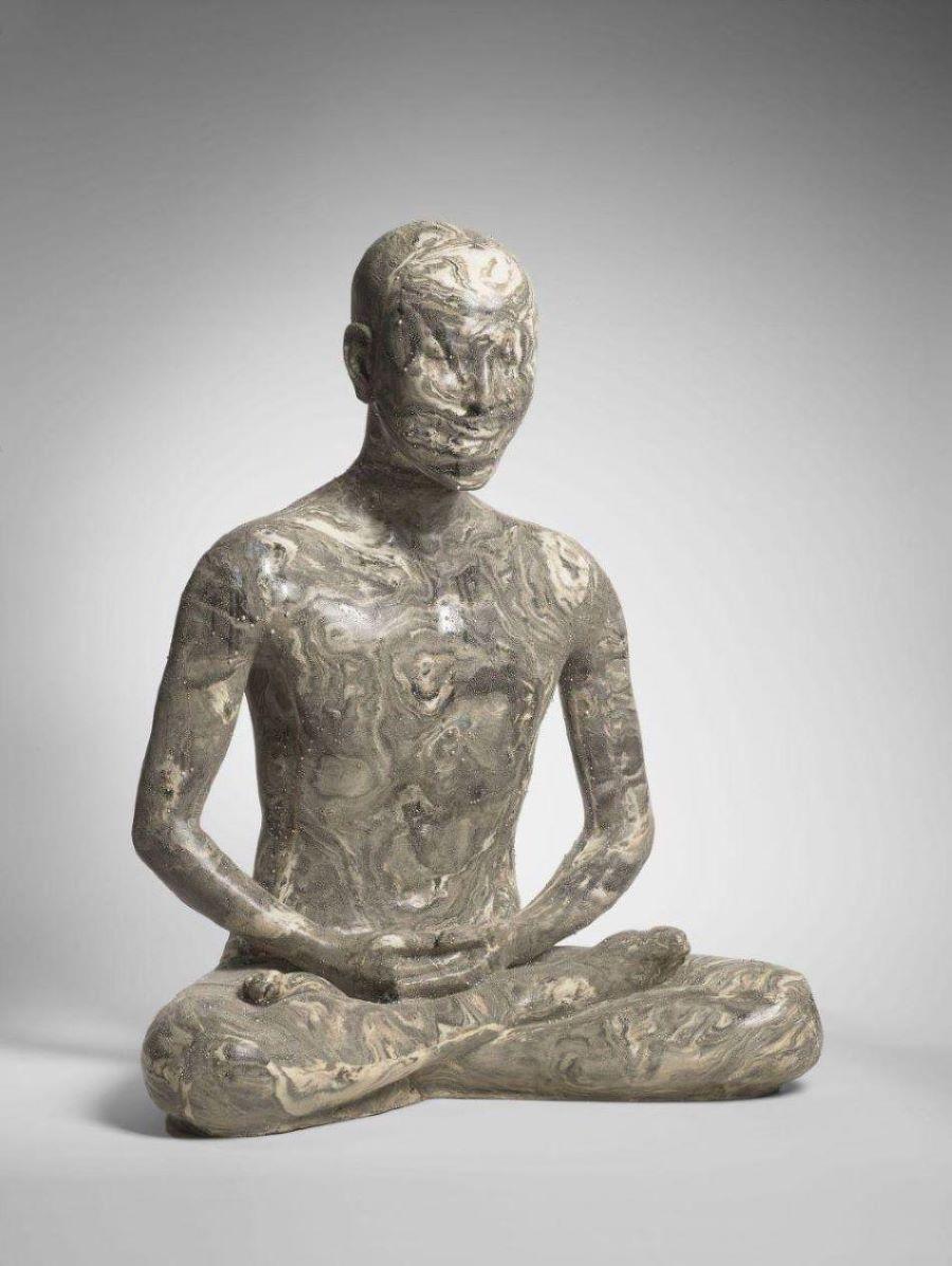 Image d'une sculpture, d'après un moulage fait sur le corps de l'artiste